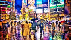 Japan cities cityscapes Shibuya