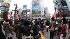 Japan cities cityscapes Shibuya