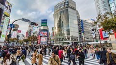 Japan cities cityscapes Shibuya