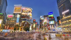 Japan cities cityscapes Shibuya