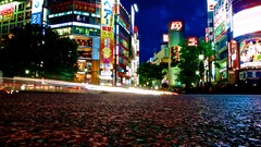 Japan cities cityscapes streetscape Shibuya