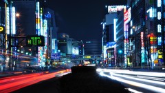 Japan cities long exposure