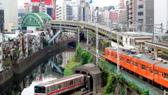 Japan cityscapes Station buildings