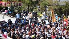 Japan festival shrine onbashira