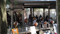 Japan festival shrine onbashira