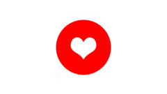 Japan flag heart colorful Minimalism Simple Background