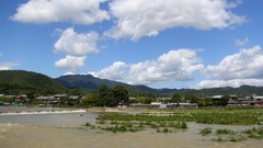 Japan Kyoto blue skies