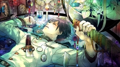 Japan lying down anime