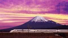 Japan mount fuji Shinkansen