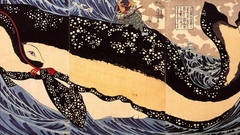 Japan paintings Miyamoto Whales