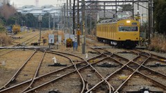 Japan railroad tracks trains