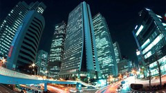 Japan Skyscrapers Tokyo City Lights cityscapes city night 