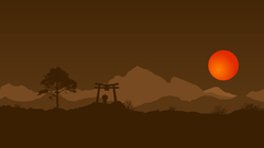Japan sun minimalistic