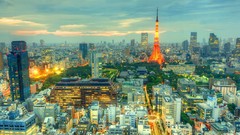 Japan Tokyo City Lights cities cityscapes
