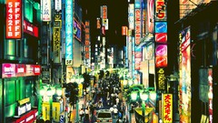 Japan Tokyo cityscapes signs