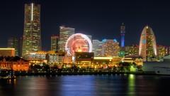 Japan Tokyo cityscapes yokohama city night