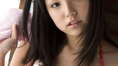 Japanese asians brown eyes brunettes black hair cleavage teen 