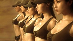 Japanese asians group of girls