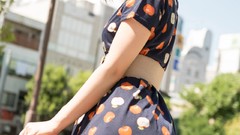 Japanese asians models hikaru polka dots