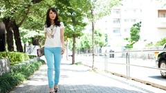 Japanese asians models Mao Kurata Real Street Angels