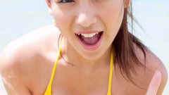 Japanese asians open mouth cleavage teen Ayaka Sayama