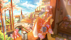 Japanese clothes anime girls