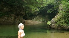 Japanese emo Chinese asians cosplay street fighter Elena 