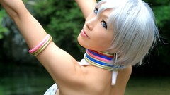 Japanese emo Chinese asians cosplay street fighter Elena 