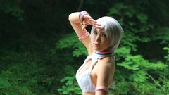 Japanese emo Chinese asians cosplay street fighter Elena 