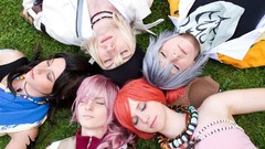 Japanese final fantasy xiii models cosplay