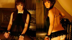 Japanese Girl and Geisha Friend