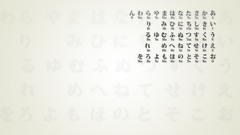 Japanese hiragana charts Language
