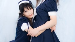 Japanese maids models Japanese clothes Lenfried