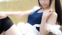 Japanese maids models school swimsuits Lenfried