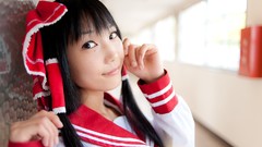 Japanese Mark school uniforms models hakurei reimu touhou 