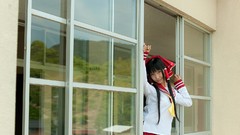 Japanese Mark school uniforms models hakurei reimu touhou 