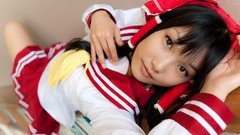 Japanese Mark school uniforms models hakurei reimu touhou 