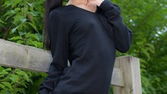 Japanese models animal ears pangya kooh cosplay striped legwear 