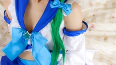 Japanese models kochiya sanae touhou cosplay detached sleeves 
