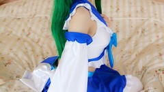 Japanese models kochiya sanae touhou cosplay detached sleeves 