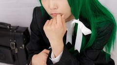 Japanese models kochiya sanae touhou cosplay Lenfried