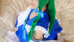 Japanese models kochiya sanae touhou cosplay Lenfried