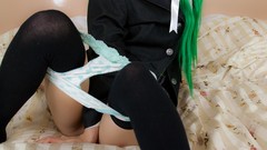 Japanese models kochiya sanae touhou cosplay Lenfried