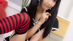 Japanese models pangya kooh cosplay striped legwear Lenfried