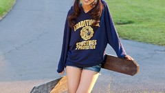 Japanese models Risa Yoshiki