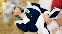 Japanese models touhou animal ears izayoi sakuya cosplay 