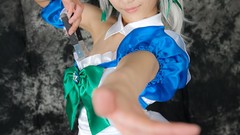 Japanese models touhou cosplay Lenfried