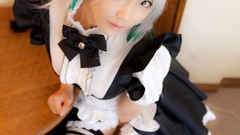 Japanese models touhou izayoi sakuya striped legwear Lenfried