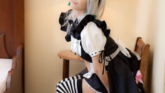 Japanese models touhou izayoi sakuya striped legwear Lenfried