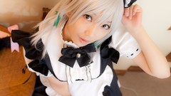 Japanese models touhou izayoi sakuya striped legwear Lenfried